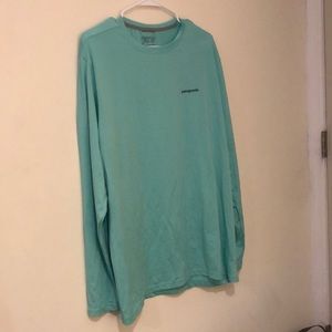 Patagonia XL long sleeve tarpon shirt teal